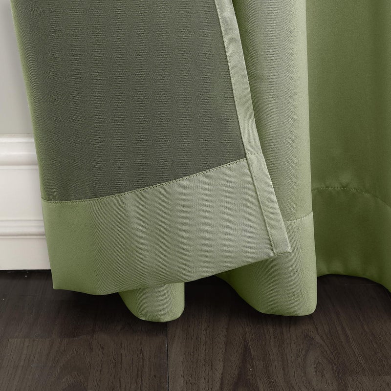 Sun Zero Becca Energy Efficient Grommet Curtain Panel, 40" x 63", Sage Green - Image 3